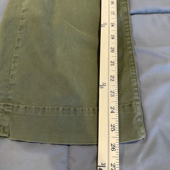 Mother "The Cinch Greaser" Killing Time Fatigue Green Pants Wide Leg Size 25 - Picture 14 of 16